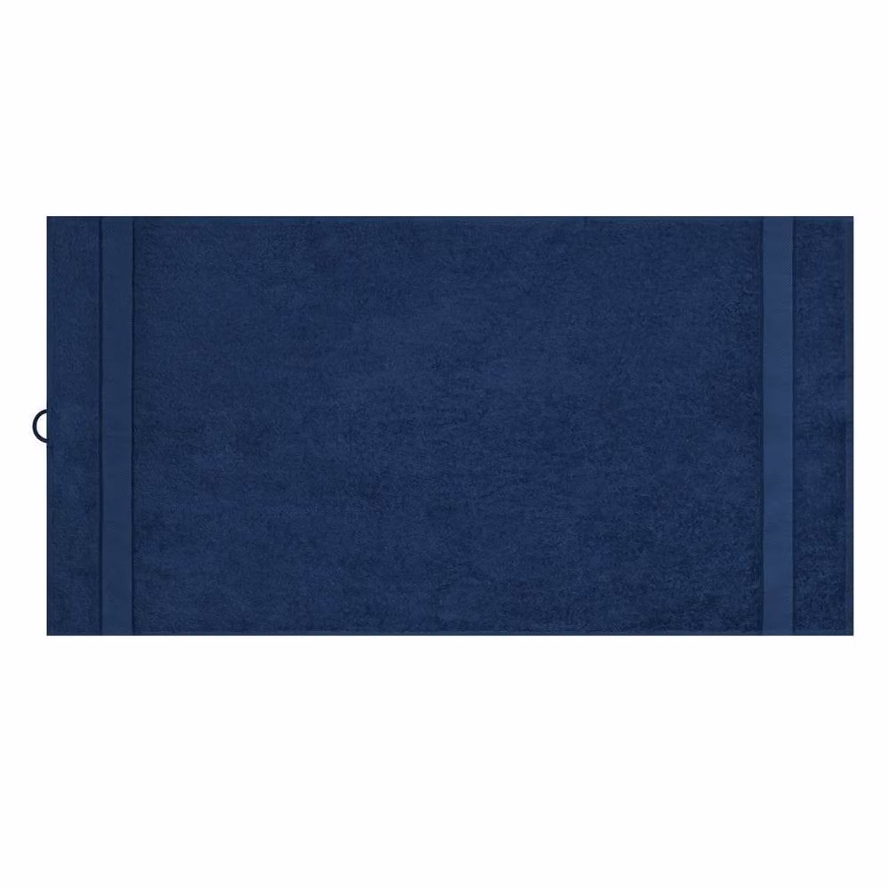 Myrtle Beach Navy Blue Fluffy Cotton Terrycloth Hand Towel with Hanging Loop – 2