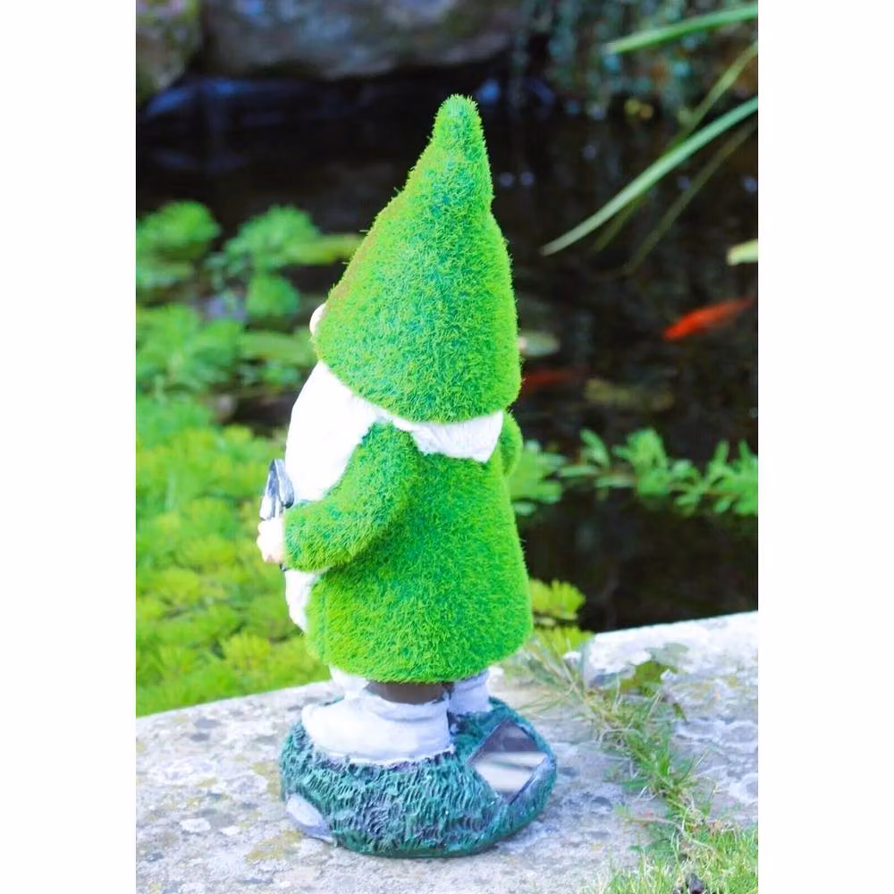 KlausPeter Wolf Solar Flocked Santa Garden Ornament in Multicolour and Green – 2