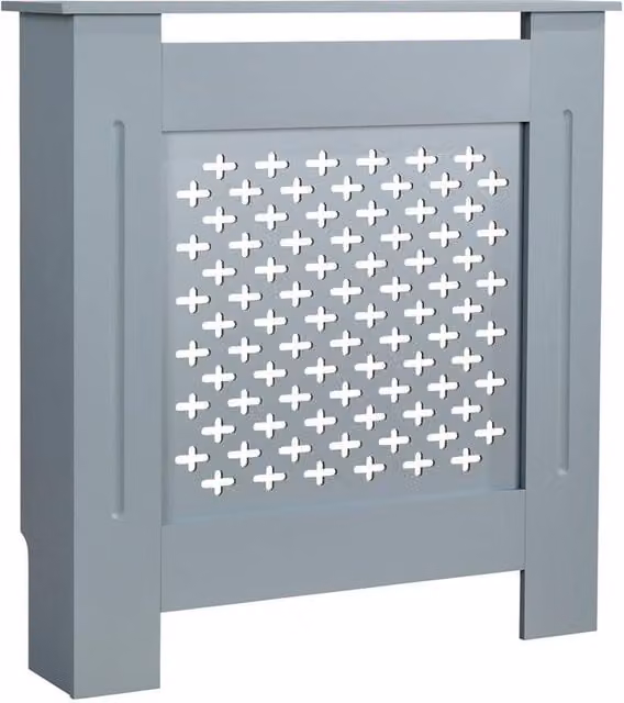 Nordara Grey Modern MDF Wooden Small Radiator Cover, Width: 100 cm