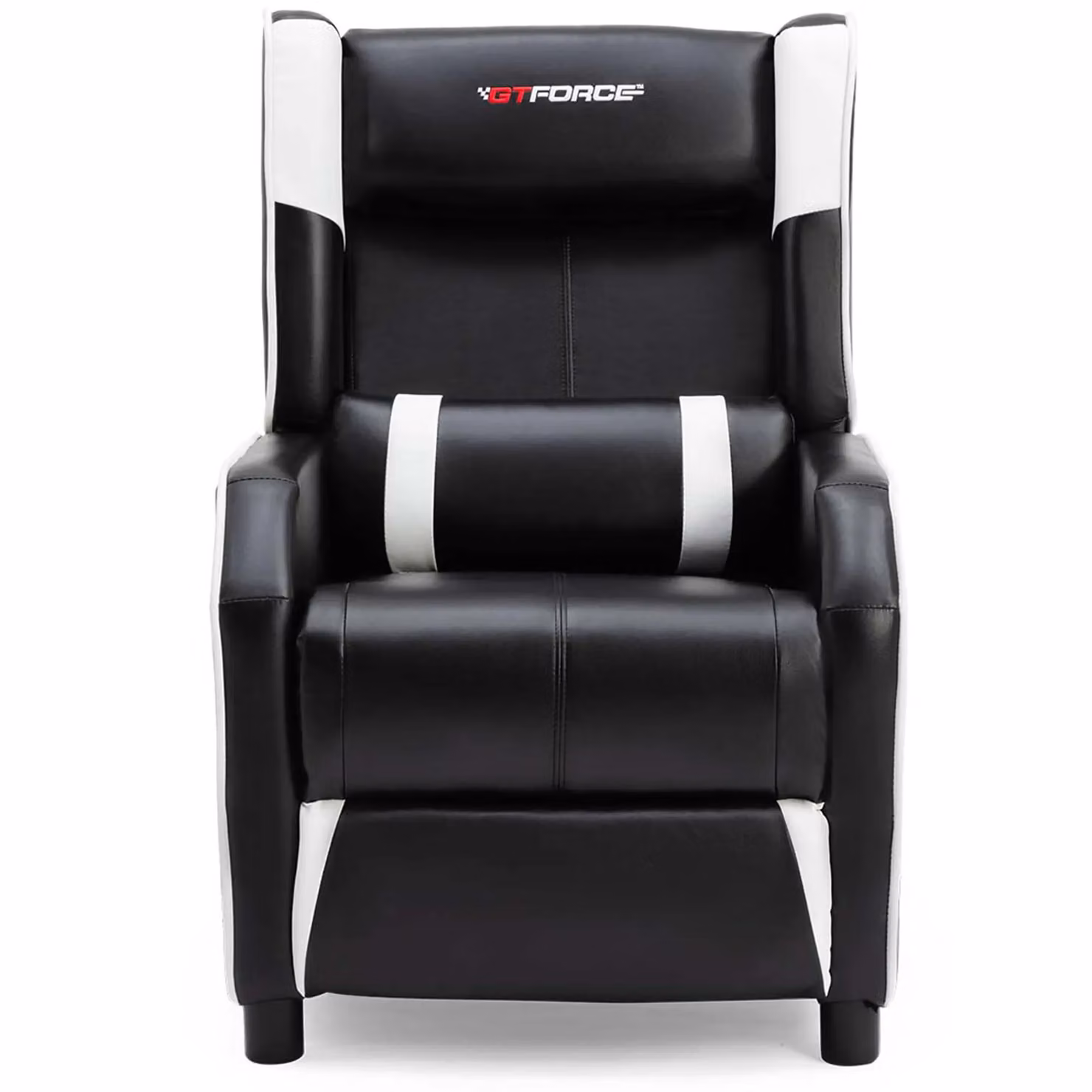 GTForce Ranger X Faux Leather Recliner Gaming Chair in White and Black – 3
