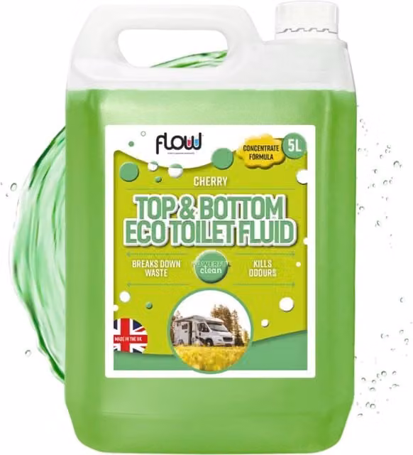 Garden Mile Cherry Scented Eco Toilet Fluid, 5L, Green
