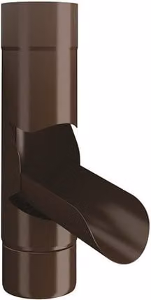 Lindab Brown Galvanised Steel Adjustable Diverter, 100mm
