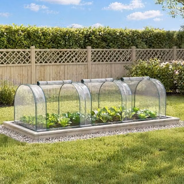 STILVORA Mini Greenhouse with Transparent Roll-Up Doors – 1