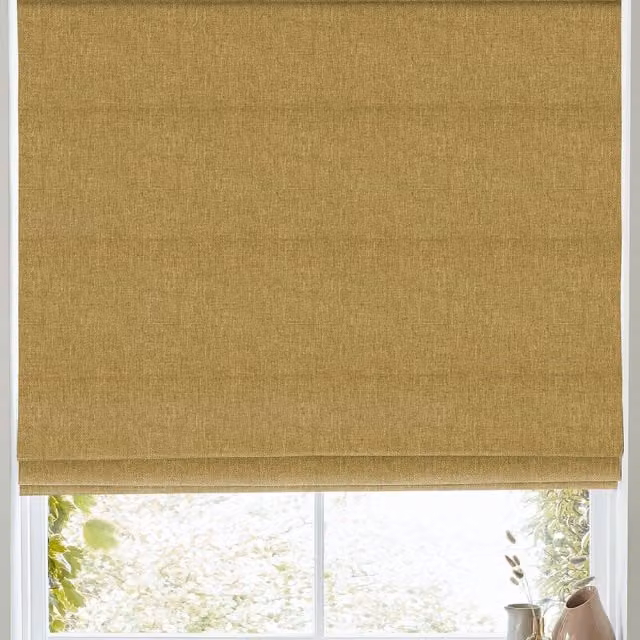Terrys Positano Roman Blind in Saffron Yellow
