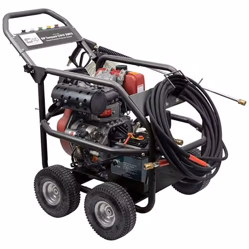 SIP Tempest CW-D 300TX Diesel Pressure Washer, 9hp 300 bar 900L/h Portable Jet Wash in Silver with 15m Hose – 2