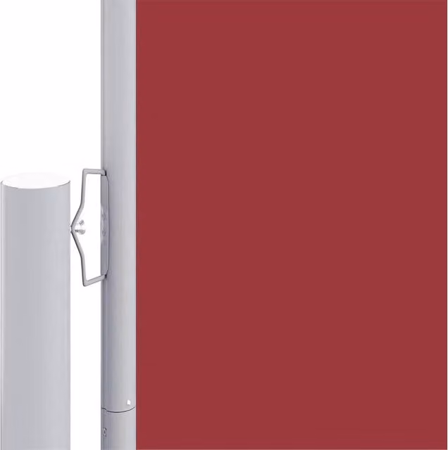 Berkfield Home Retractable Motorised Side Awning in Red, W/D/H: 1000 x 200 x 200 cm – 1