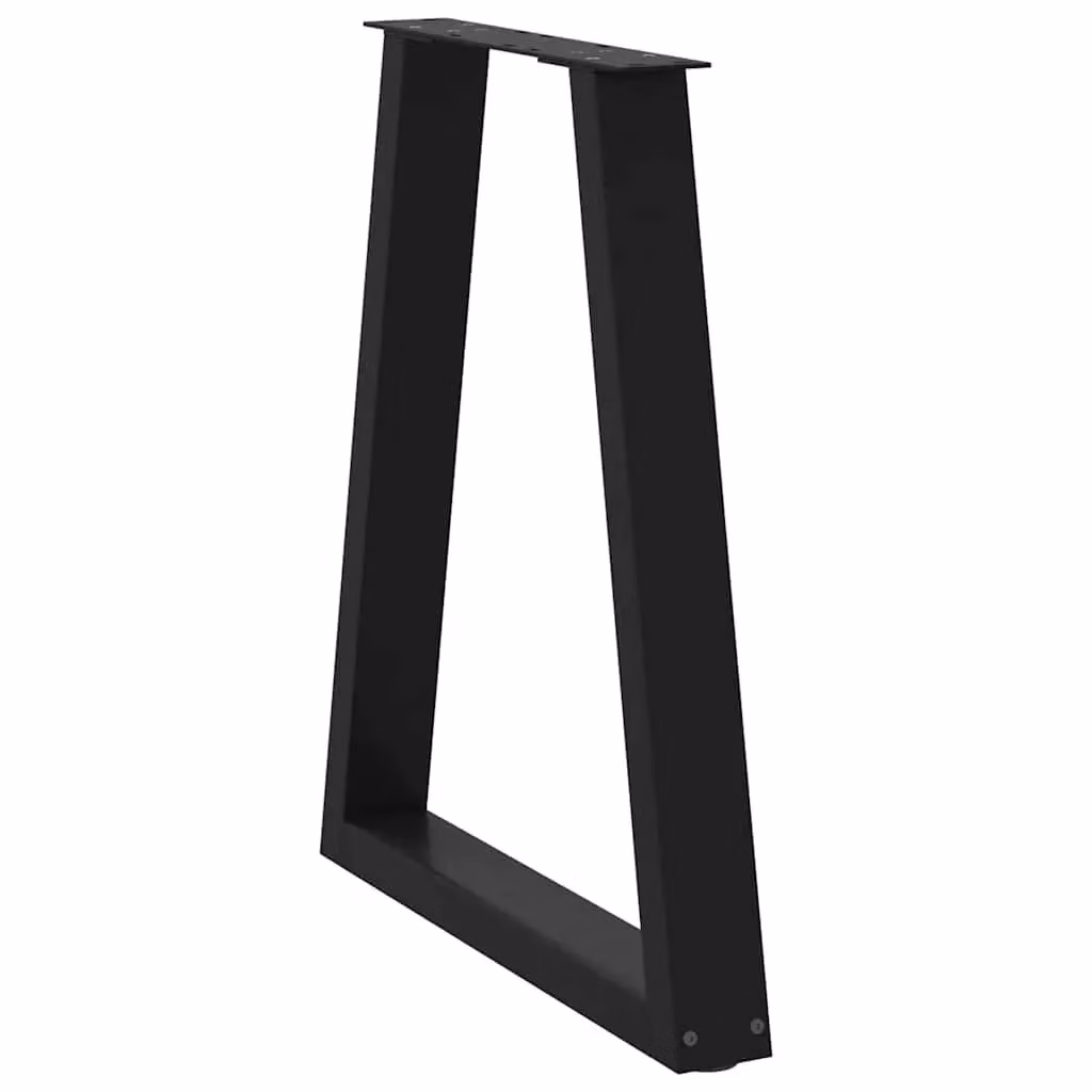 Berkfield Home V-Shape Coffee Table Legs, 2 Pieces, Black Matt Steel, W: 60 cm, H: 72-73 cm – 3