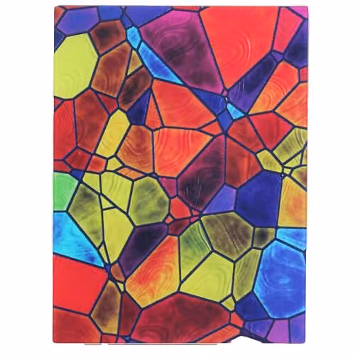 mysmartbuy Multicoloured Glass Rectangular Cutting Board, W: 40 cm, D: 30 cm – 4