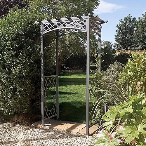 Rowlinson Wrenbury Garden Arch in Black, W/D/H: 140 x 75 x 223 cm – 2