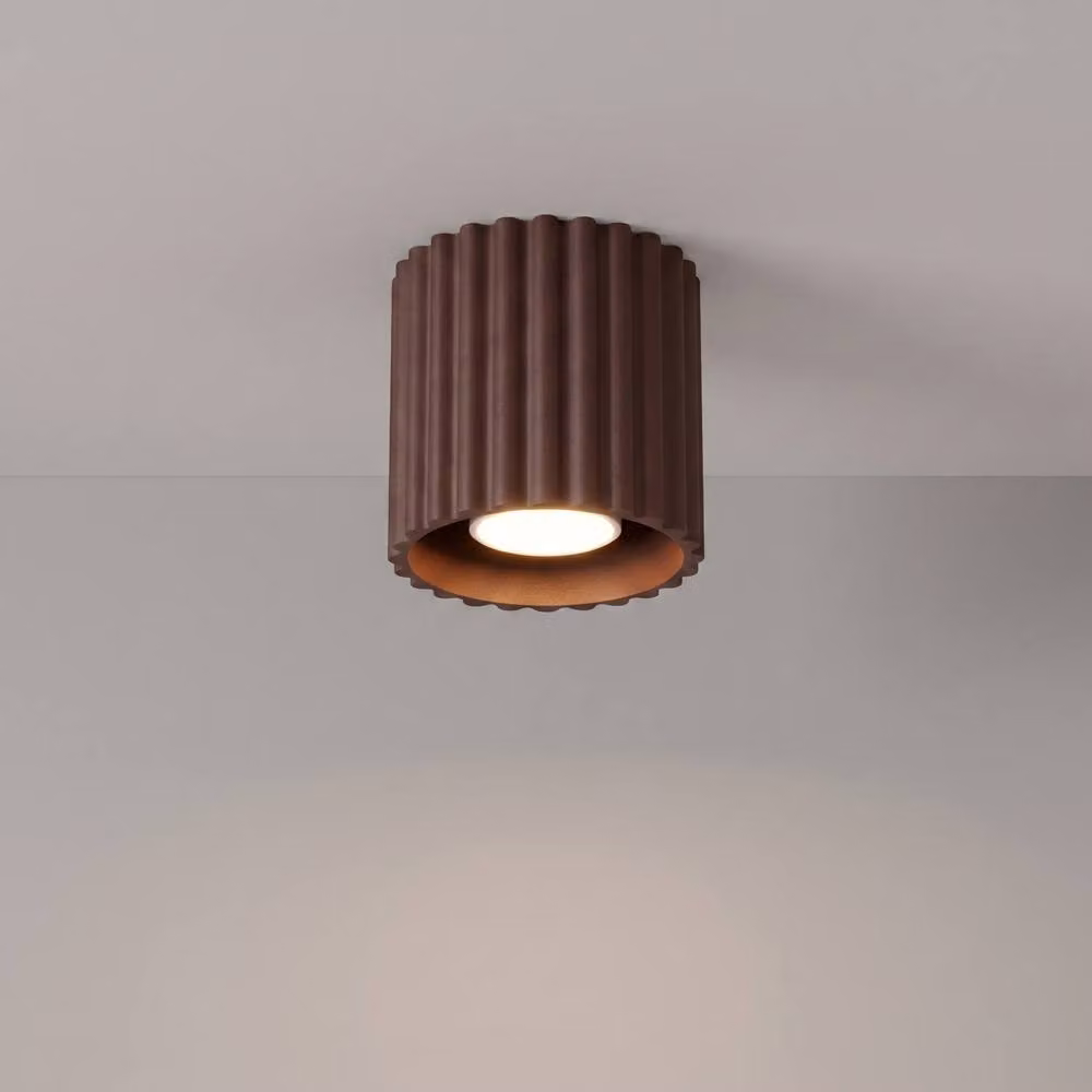 Sollux Lighting minimalist cube ceiling lamp in brown, W/D/H: 10 x 10 x 10 cm – 3