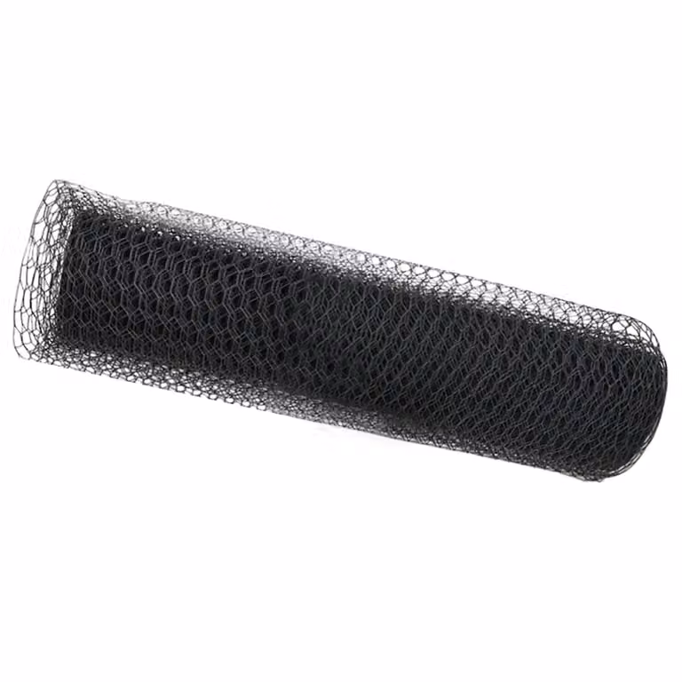 Berkfield Home Grey PVC-Coated Hexagon Steel Fence, W: 0.4 m, L: 10 m