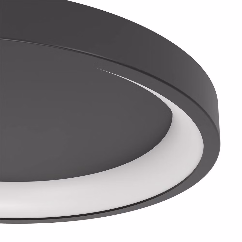 Eglo Loretello-Z Smart Control RGBW LED Modern Round Ceiling Light, Black – 3