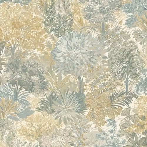 Grandeco Blossom Tree Textured Botanical Floral Wallpaper, Green
