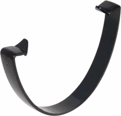 FloPlast Black Half Round PVC Industrial Gutter Spare Fitting Strap, 170mm