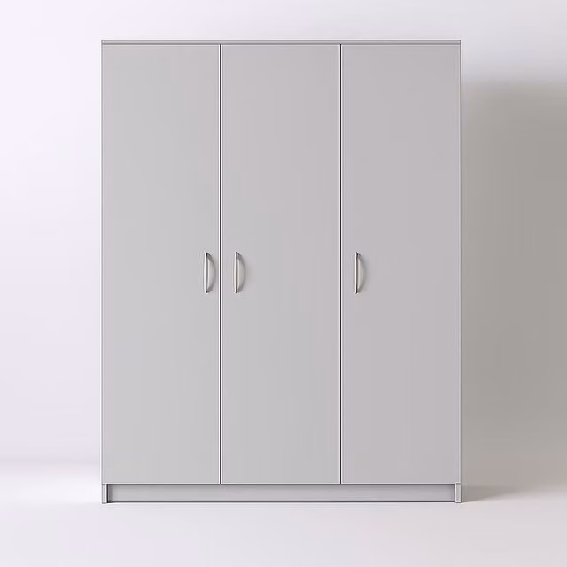 Venice 3 Door Wardrobe in Grey