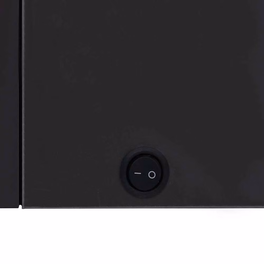 Berkfield Home LED Bathroom Mirror Cabinet in Black, W/D/H: 80 x 12.2 x 68 cm – 3