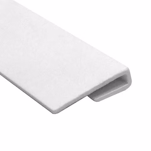 AM Clad White PVC Hygiene Cladding One Part Edge Trim, 3m