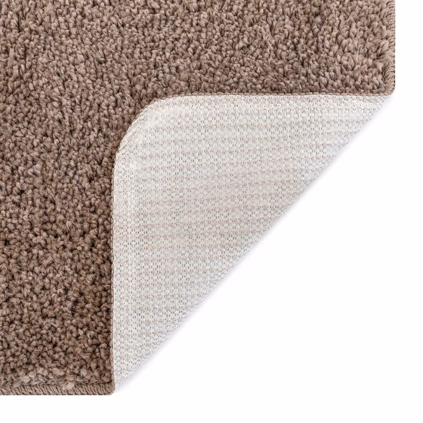 Berkfield Home 3 Piece Non-Slip Brown Polypropylene Bath Mat Set – 4