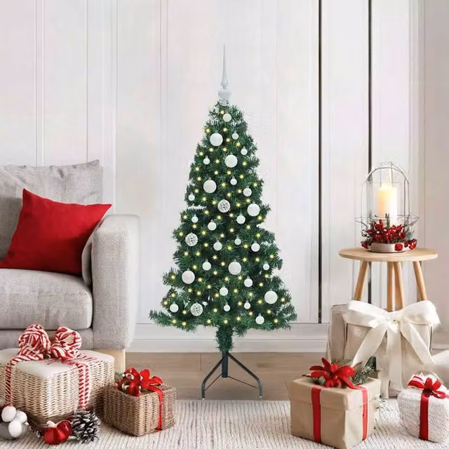 Berkfield Home Green Freestanding Artificial Christmas Tree, Height: 120 cm – 1