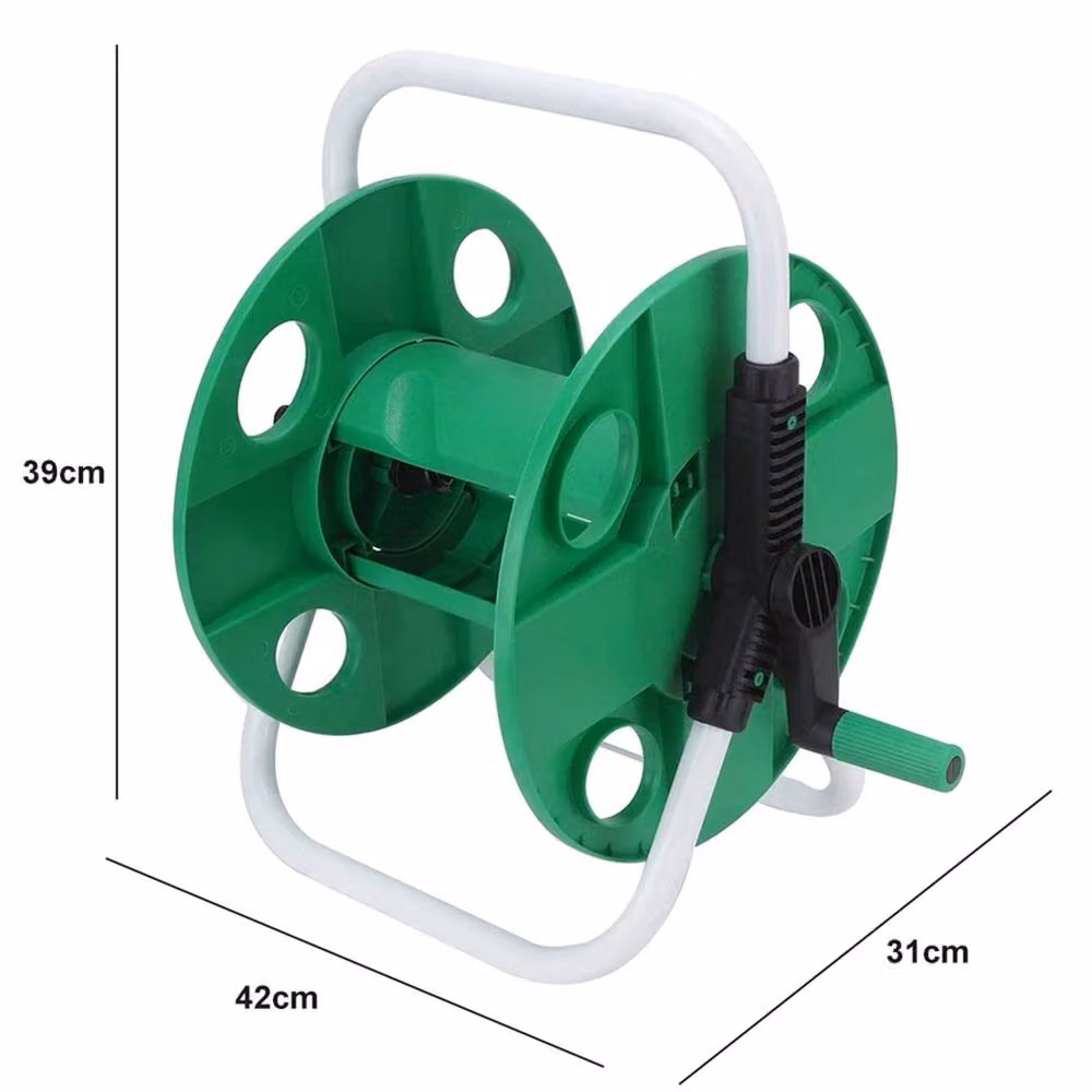 SPETLEK Green Freestanding Garden Hose Reel Trolley with 50m Capacity – 2