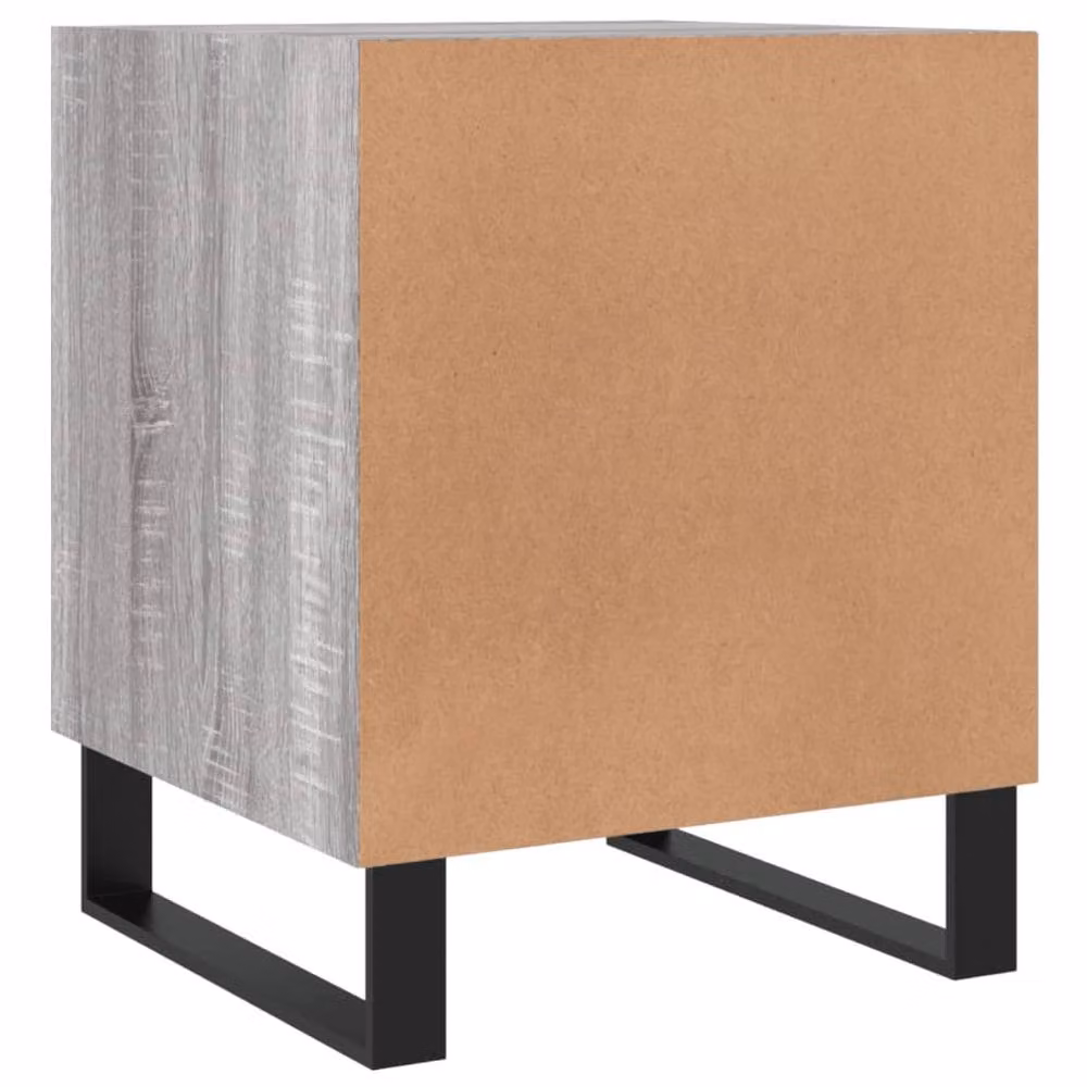 Berkfield Home Modern Bedside Cabinets, 2 Piece Set in Grey Sonoma, W/D/H: 40 x 40 x 50 cm – 3