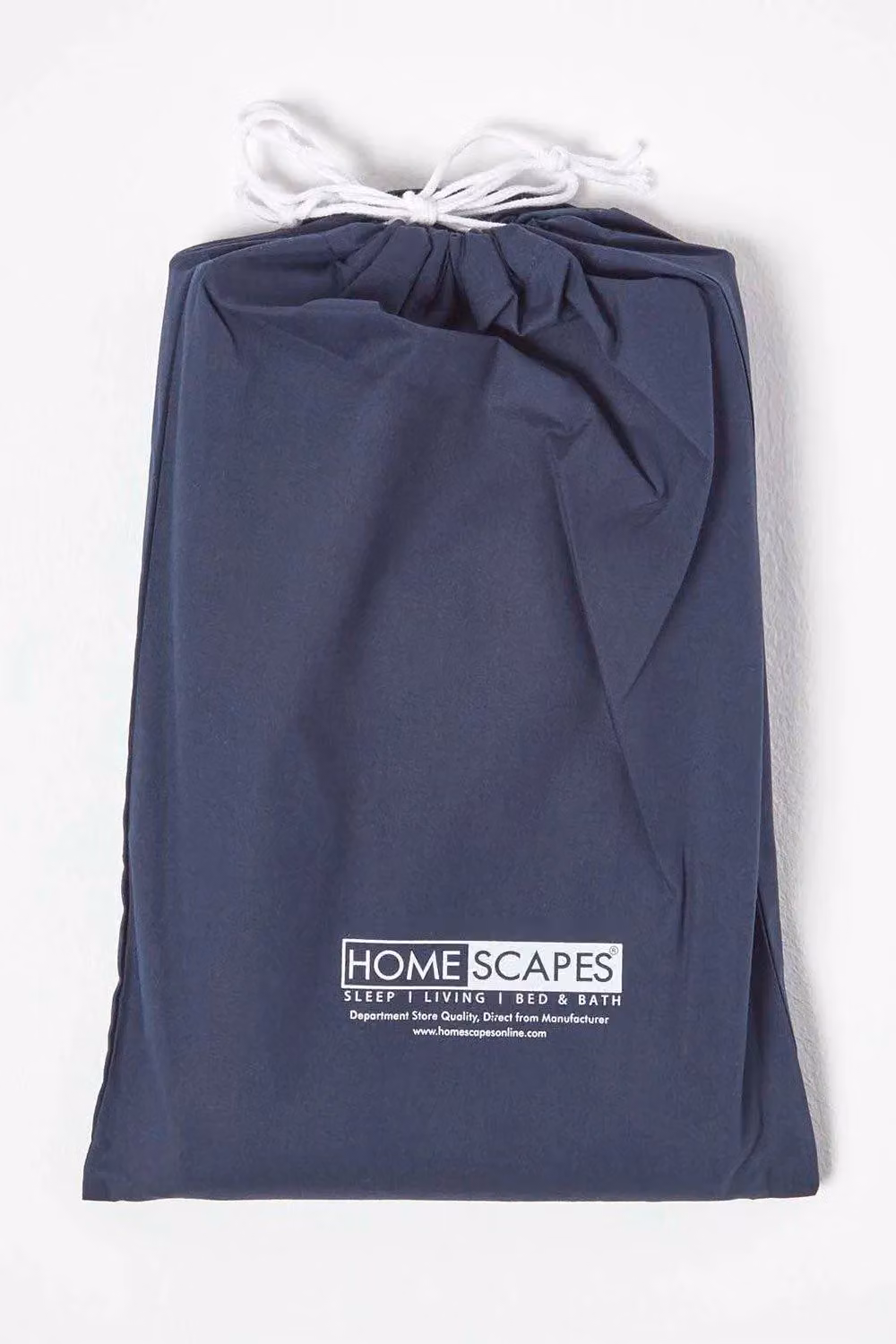 Homescapes Navy Cotton Percale Cot Bed Duvet Cover and Pillowcase Set, 120 x 150 cm – 3