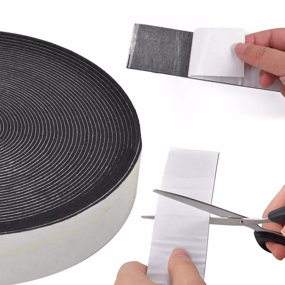 NESTLUNE Self Adhesive Felt Strip Furniture Pad Roll, Black, 20m – 5