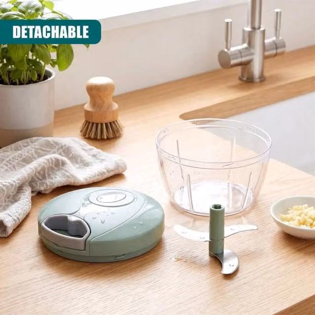 SPETLEK Manual Vegetable Chopper and Slicer in Transparent Plastic – 1