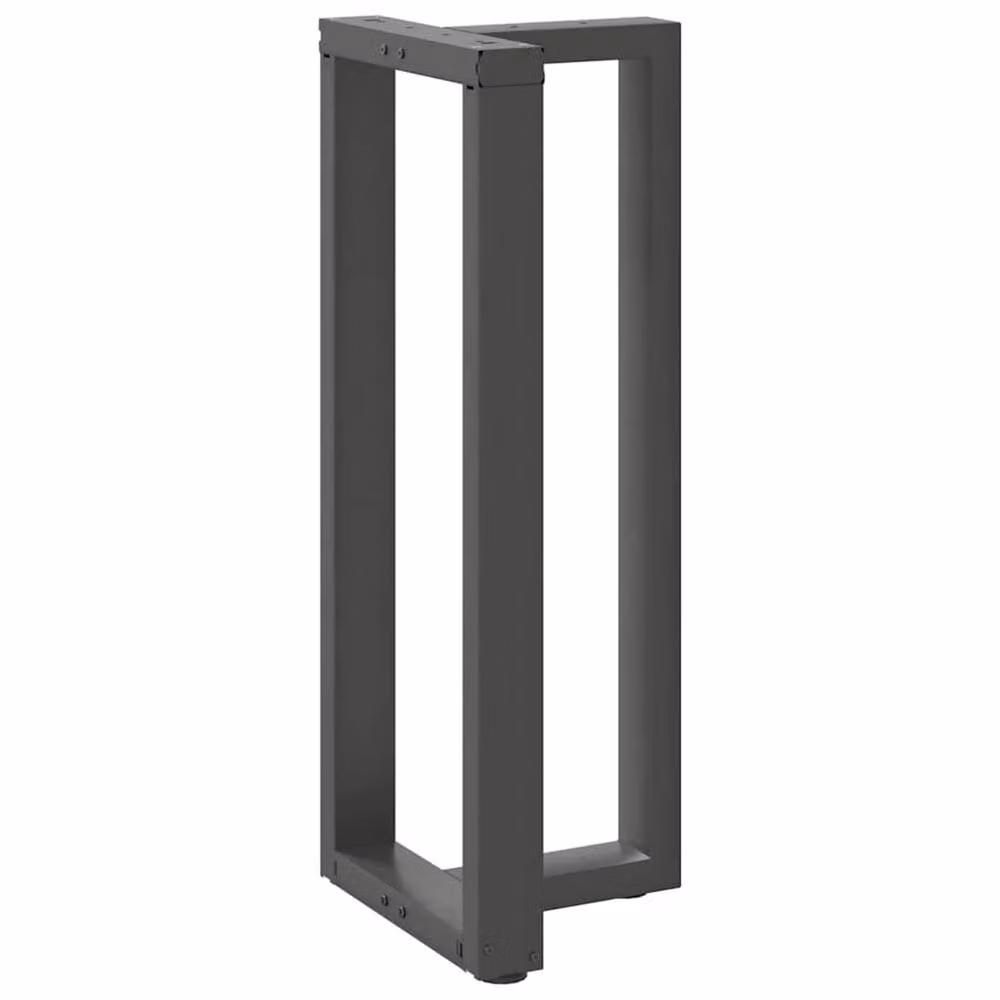 Berkfield Home Modern T-Shaped Bar Table Legs, 2 Pieces, Anthracite Grey, W: 50 cm, D: 35 cm, H: 100-101 cm – 3