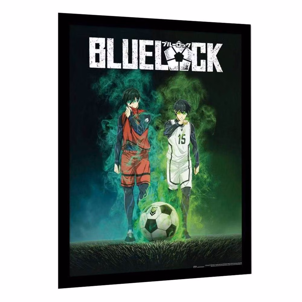 Blue Lock Isagi Yoichi Multicolour Framed Paper Poster – 2