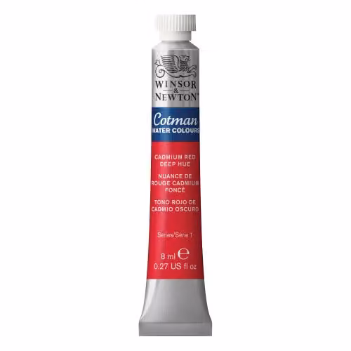 Winsor & Newton Cotman Watercolour Paint, Cadmium Red Deep Hue, 10 ml – 2