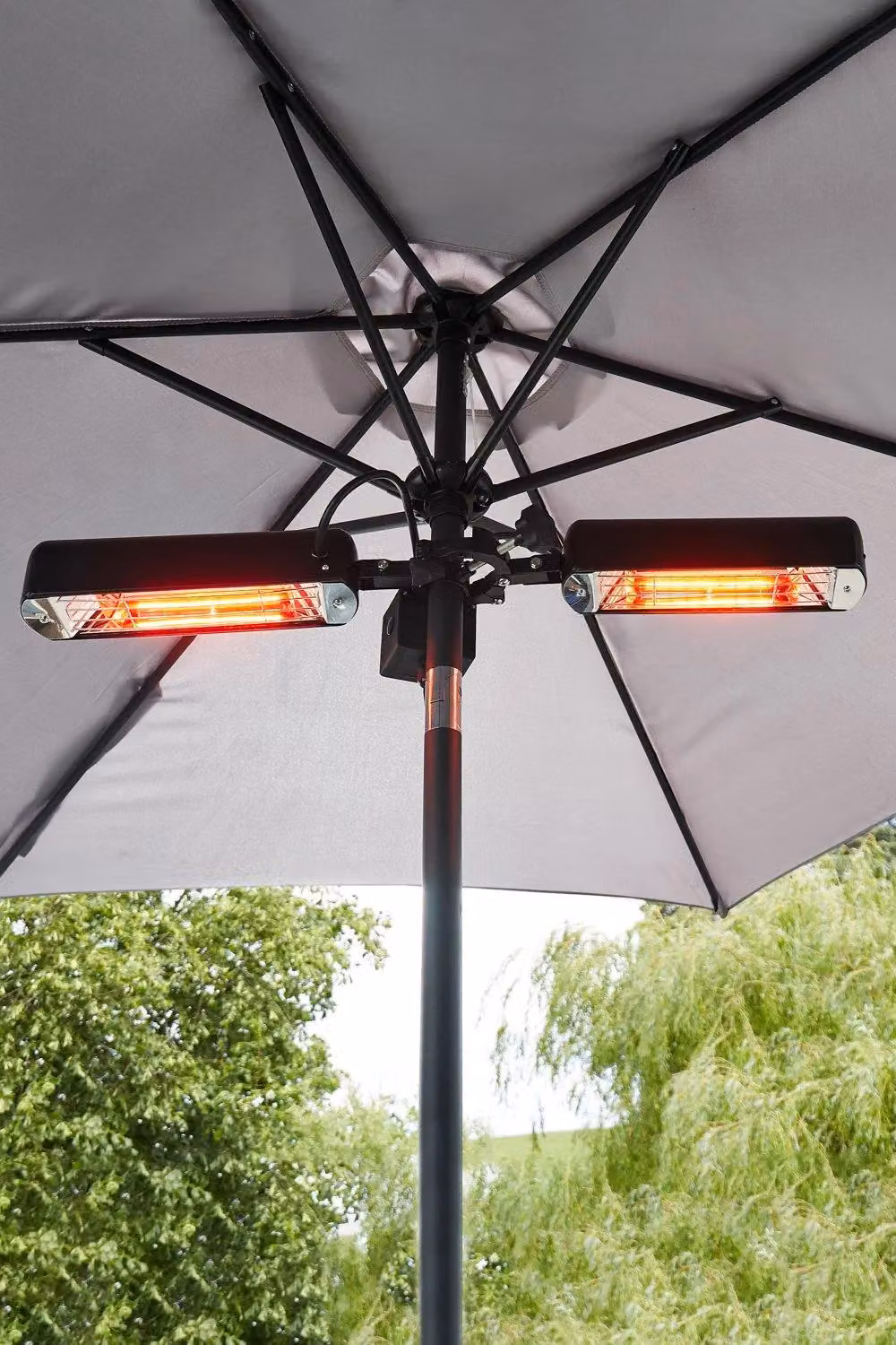 BHS Lighting 1600W 2 Lamp Parasol Radiant Heater in Black – 3