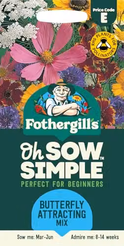 Mr Fothergill's Oh Sow Simple Butterfly Attracting Multicolour Flower Seed Mix