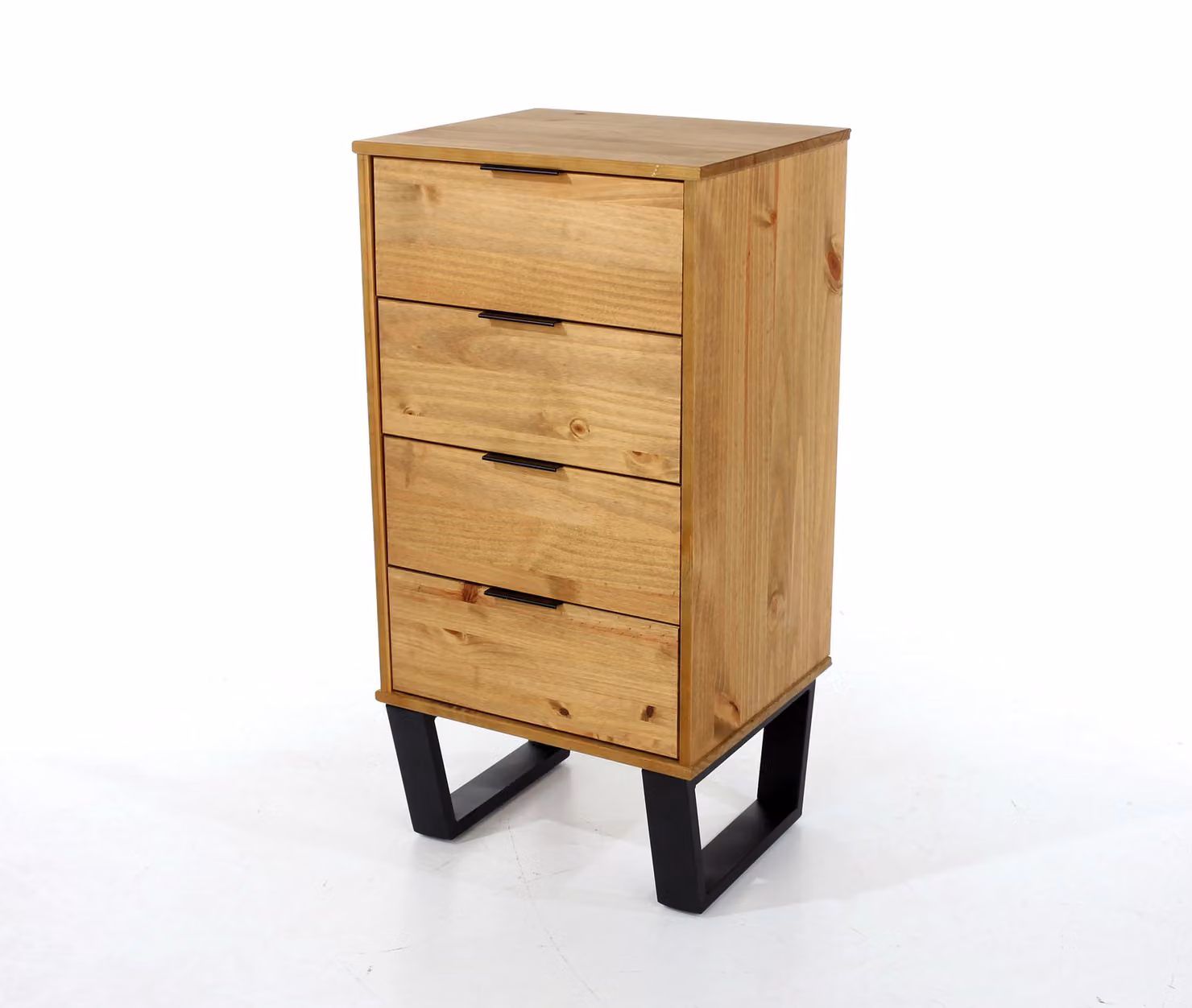 Core Products Texas 4 Drawer Narrow Chest in Brown Waxed Pine – 2