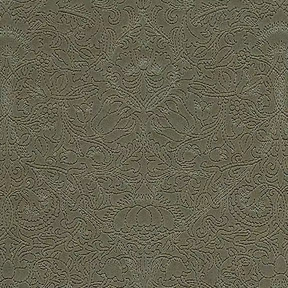 William Morris At Home Lodden Embroidered Fabric in Sage Green