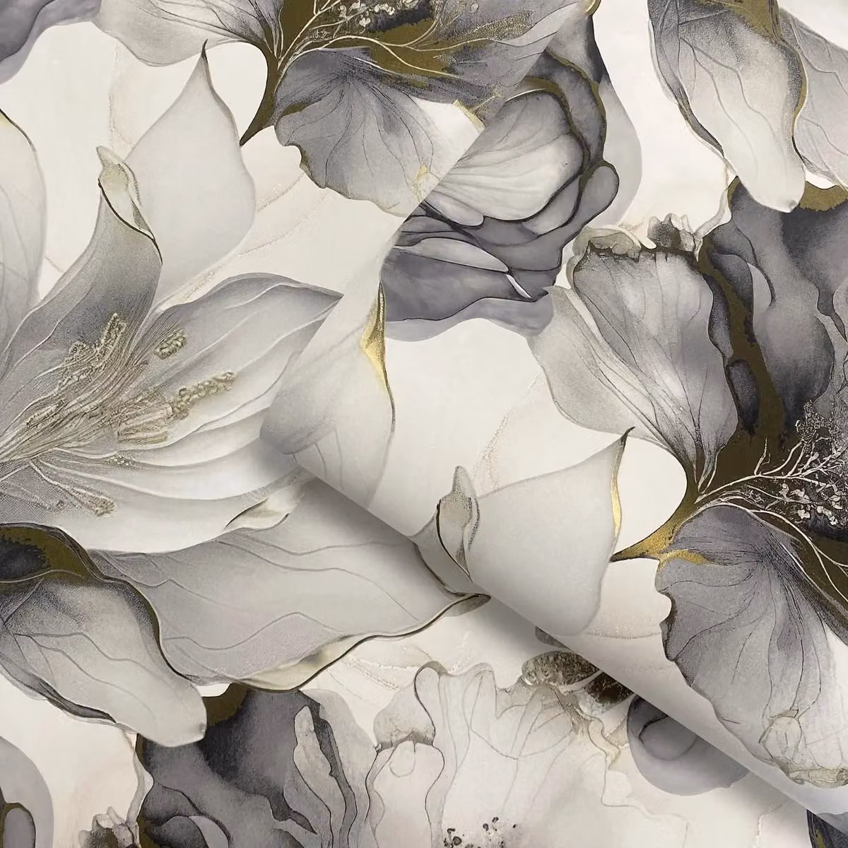 Muriva Elysian Black Floral Botanical Wallpaper Roll – 2