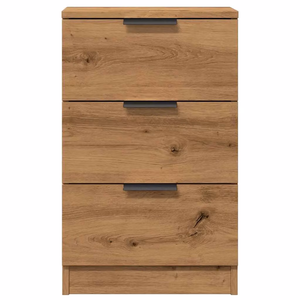 Berkfield Home Artisan Oak Bedside Cabinet in Brown, W: 40 cm, D: 36 cm, H: 65 cm – 2
