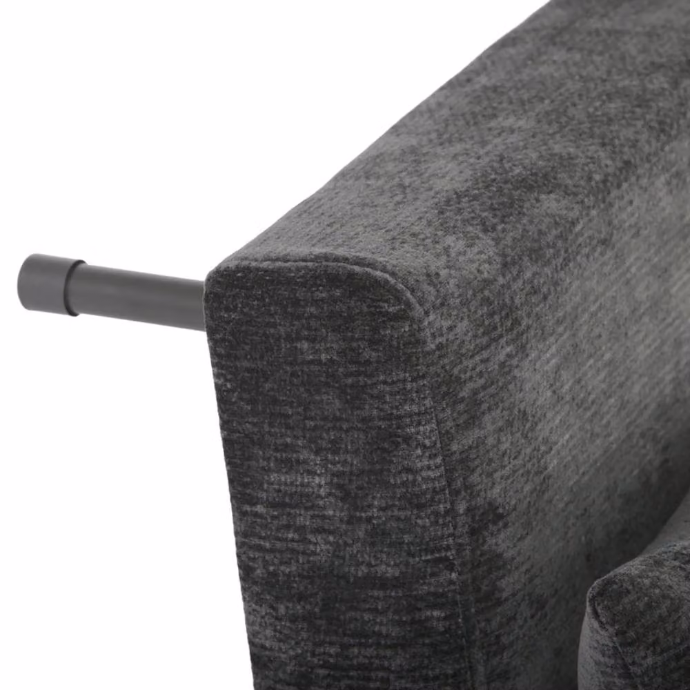 Home Garden Direct Aurora Small Double 2 Seater Sofa Bed in Dark Grey Premium Fabric with Sleeping Function and Scatter Cushions, 120 x 200 cm – 5