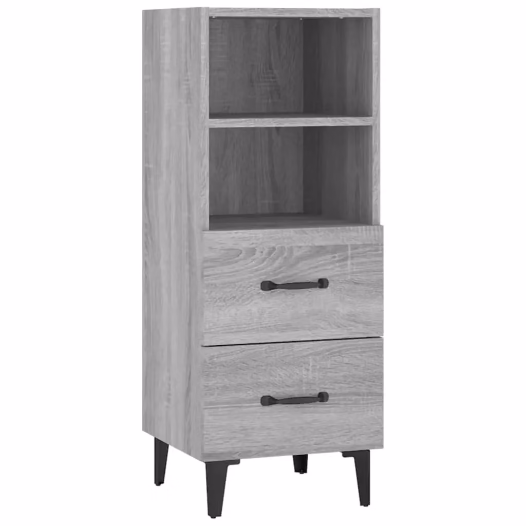 Berkfield Home Grey Sonoma Sideboard in MDF, W/D/H: 34.5 x 34.5 x 90 cm – 2