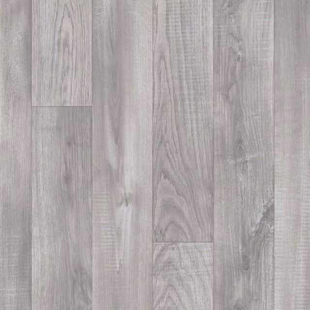 Alba Grey Wood Look Anti Slip Sheet Vinyl Flooring, Thickness: 2.8 mm