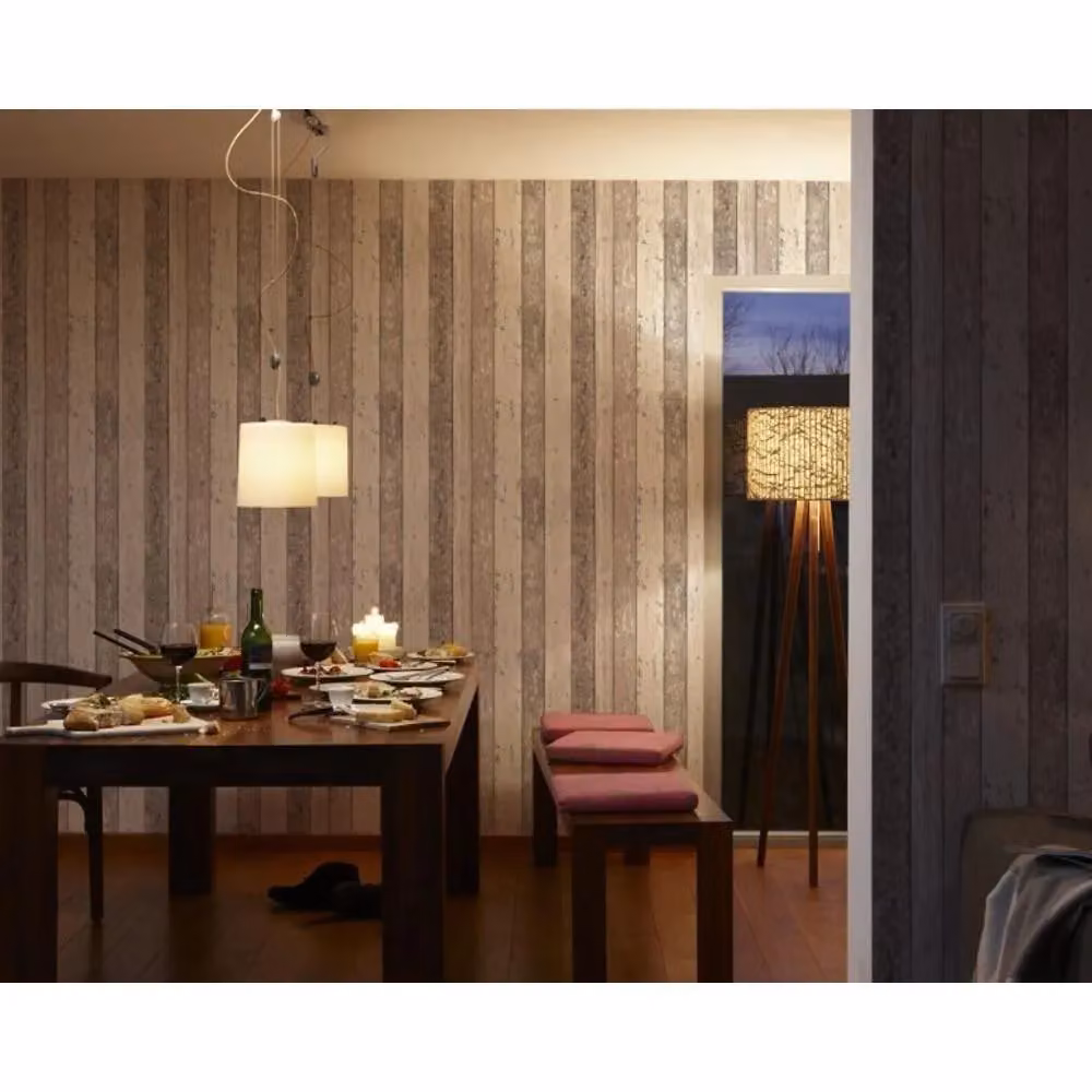 A.S. Création Maritime Striped Non-Woven Vinyl Wallpaper in Brown and Multicolour – 2