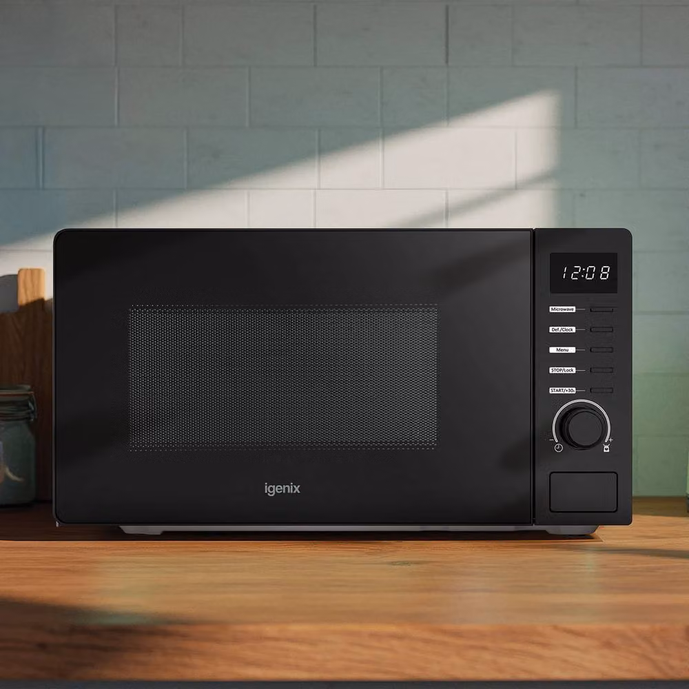Igenix 20L 700W Solo Digital Countertop Microwave in Black – 4