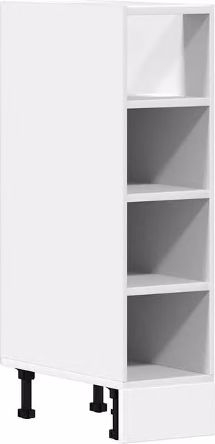 Berkfield Home White Freestanding Kitchen Base Unit with Internal Shelves, W/D/H: 44.5 x 20.0 x 81.5 cm