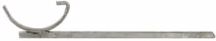 Hargreaves Cast Iron Half Round Gutter Drive In Bracket, 125mm, Galvanised Steel