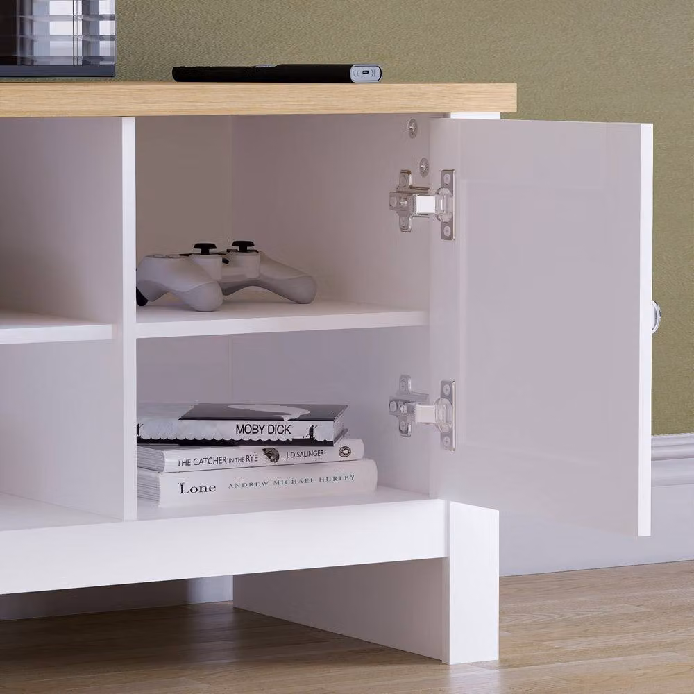 HD Designs Vida Designs Arlington 2 Door TV Unit in White – 3