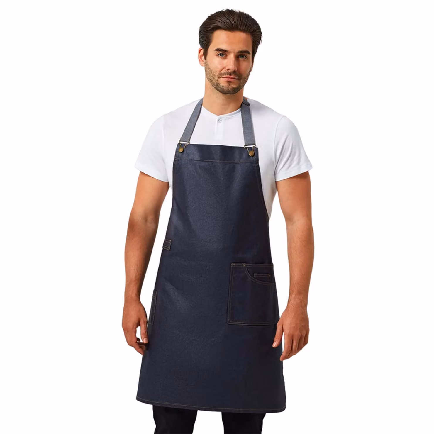 Premier District Bibbed Apron in Blue – 2