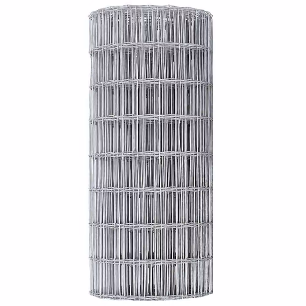 Berkfield Home Euro Fence Galvanised Steel Round Mesh in Silver, W: 0.6 m, L: 10 m – 3