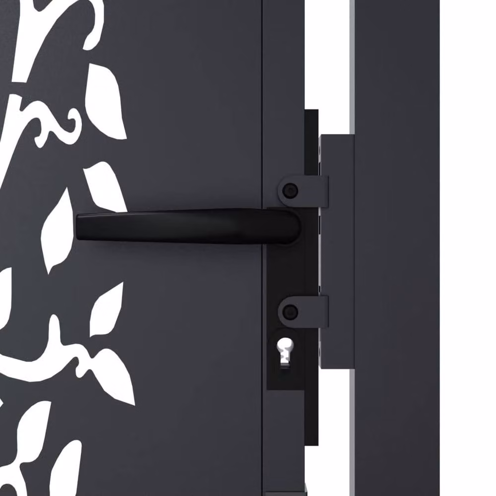 Berkfield Home Steel Garden Gate in Anthracite, W: 105 cm, H: 155 cm – 5