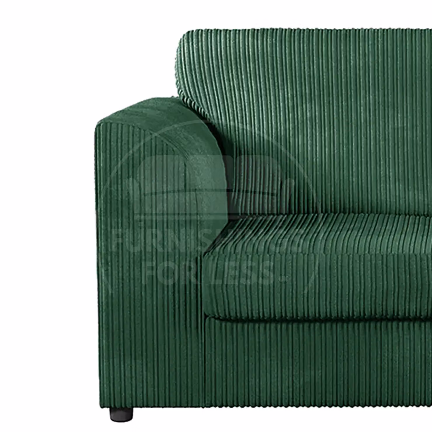 Luxor Living Luxor Jumbo Cord 4 Seater Corner Sofa, Right Hand Facing, Green – 3