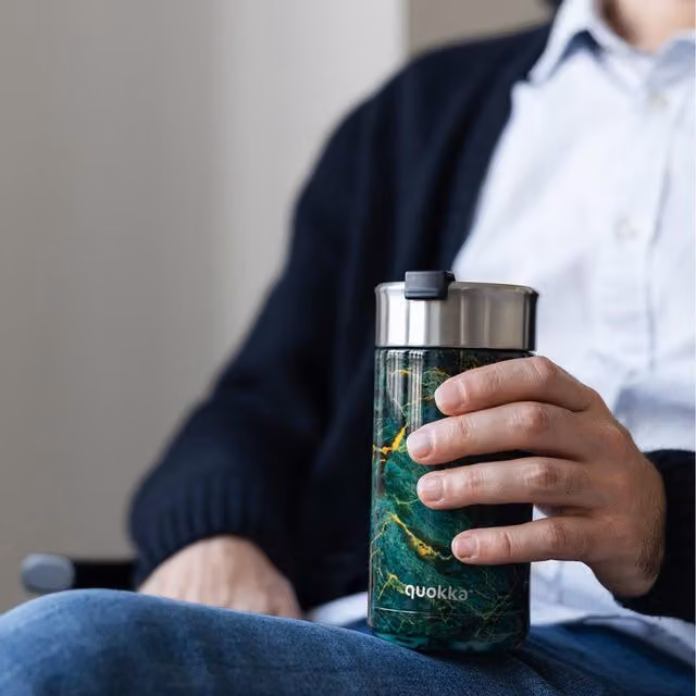 Quokka Stainless Steel Tumbler in Multicolour and Green